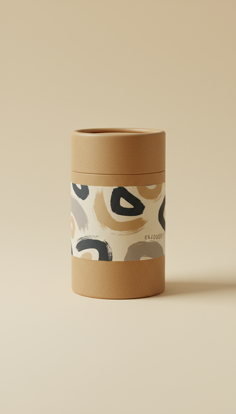 Umber Kraft Food-Grade Paper Canister